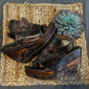 Bed Stu 8 leather clog/heels